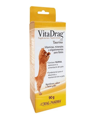 Vitadrag Pasta Vitaminas Y Minerales Para Gatos 90gr