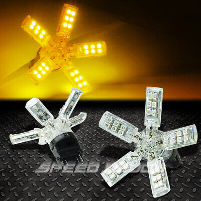 2x 40 Smd 40smd 3156 3528 Amber Led Spider 5-arm Turn/ta Oad