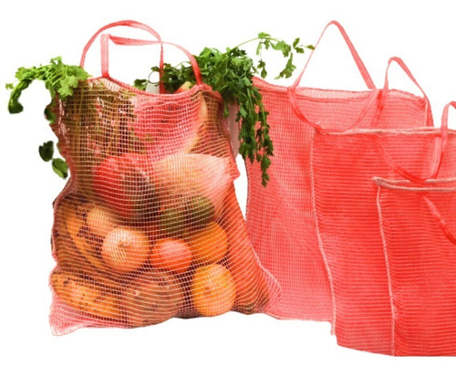 Imagen 5 de 6 de Bolsa De Mercado (malla/marquisette) Para Frutas Y Verduras