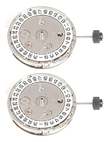 2 Relojes Con Movimiento 8205, Calendario Único, 3 Puntadas