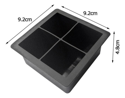 Molde De Silicona Para Hacer Hielo De Cocina, 3 Unidades, 4