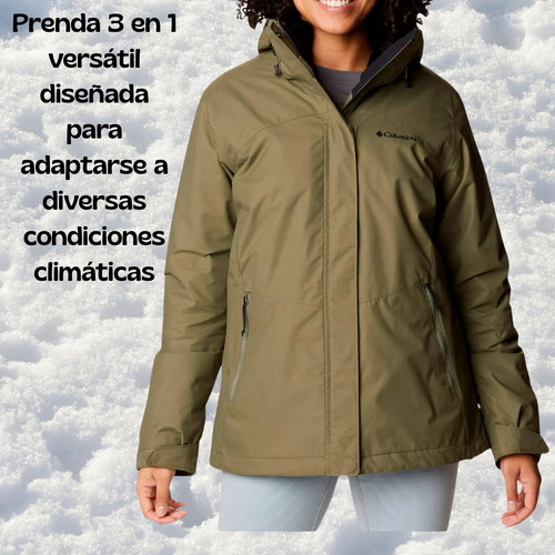 Campera Columbia 3 En 1 Polar Impermeables Ski Snowboard