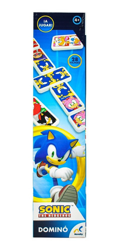 Sonic The Hedgehog Domino 28 Fichas Novelty 