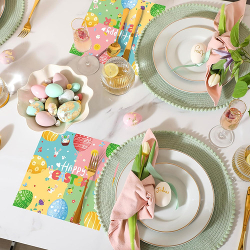 Paquete De 20 Servilletas De Papel De Pascua De 6.7 X 6.7 Pu