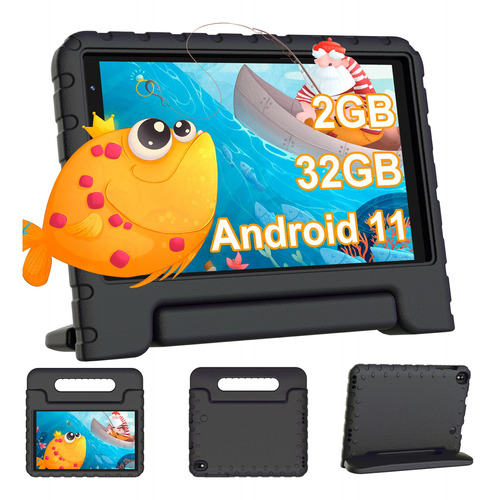 Tablets Niños Android Con Eva Funda Y Hd Pantalla Y Cámara