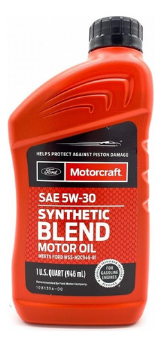 Aceite Motor  5w20  Motorcraft Semi Sintetico 