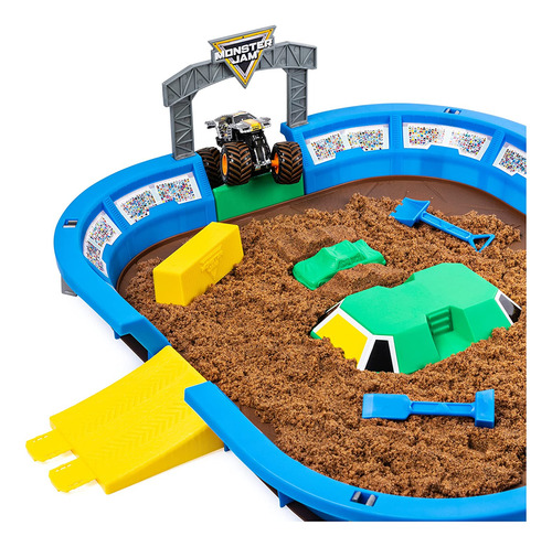 Monster Jam, Monster Dirt Arena Juego De 24 Pulgadas Con 2 L