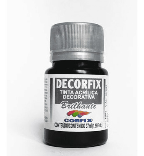 Decorfix T.acr.brilht.37ml (321) Preta