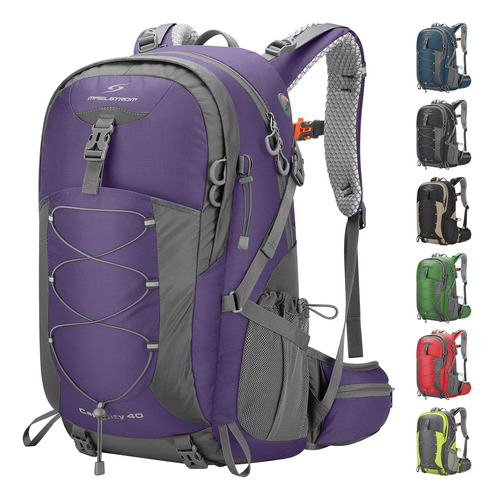 Mochila Para Campamento Y Exteriores De Hasta 40lt-morado