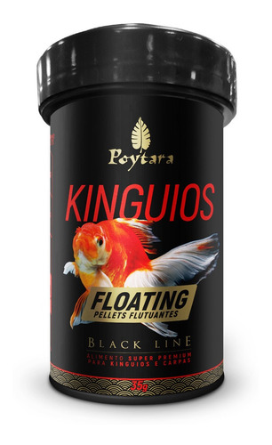 Ração Peixes Poytara Kinguios Floating 35g Black Line 1,5mm