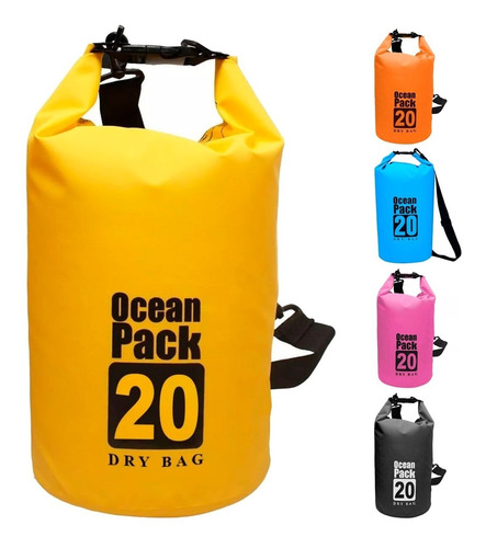 Bolso Estanco Ocean Pack 20 Litros Kayak Campig Playa Bolsa