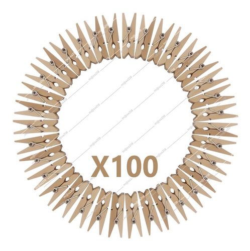 Mini Palillos Madera Natural 100 Unidades. 3,5cms.
