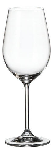 Set 6 Copas Cristal Bohemia Vino Crystalite Colibri 350 Ml Color Blanco