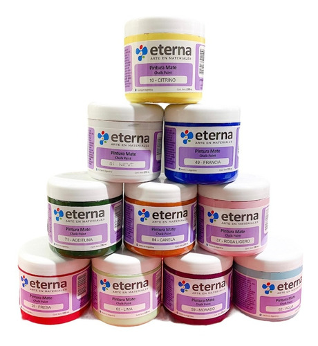 Pintura Chalk Paint Eterna 200 Ml Colores Varios X 3 U