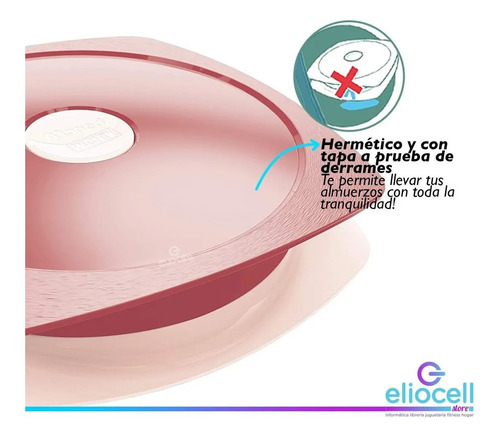 Plato Hermetico Maped Picnik Plastico 900ml Apto Microondas