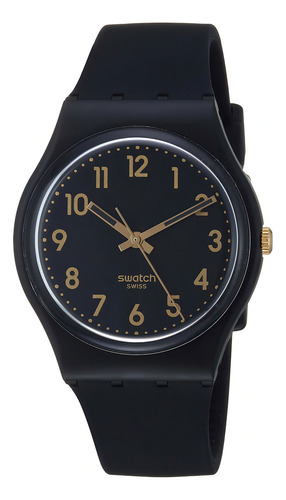 Swatch Gb274 Golden Tac Reloj Unisex De Malla De Silicona