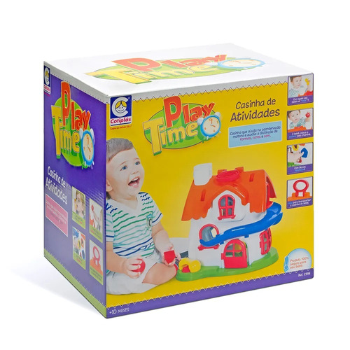 Brinquedo Infantil Play Time Casinha De Atividades Cotiplás