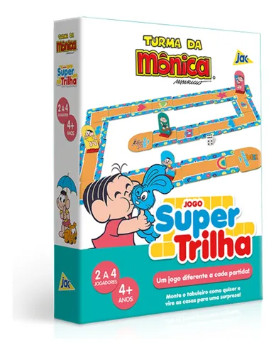 Jogo De Tabuleiro Super Trilha Turma Da Mônica Jak Toyster
