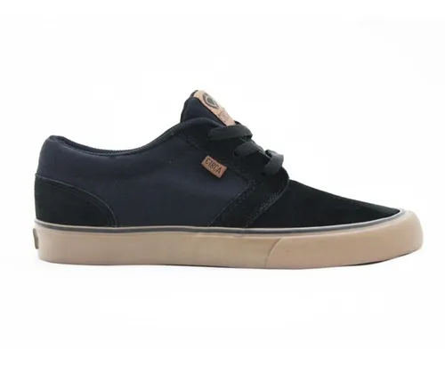 Zapatilla Circa Hesh Negra Suela Marr n Lona Y Descarne