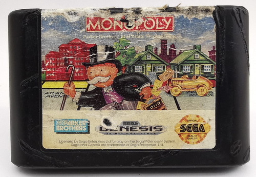 Monopoly Sega Genesis * R G Gallery