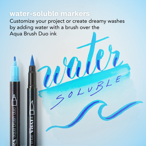 Lyra Aqua Brush Duo - Juego De 6 Rotuladores A Base De Agua
