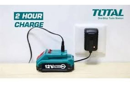 Taladro Percutor Atornillador 12 V 1350 Rpm Total 2 Baterias