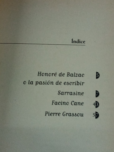 Imagen 3 de 4 de Sarrasine Y Otros Cuentos * Honore De Balzac * Aguilar *