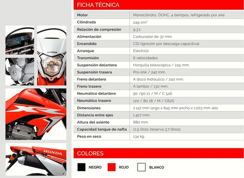 Imagen 22 de 25 de Honda Xr 250 Tornado Nuevo Modelo