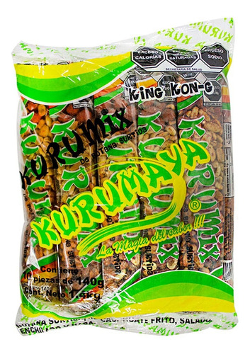 Botana Surtida De Cacahuate Kurumix De 10pzs De 140g