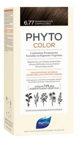Phytocolor 6.77 Marrón Claro Capuchino - Phyto Kit