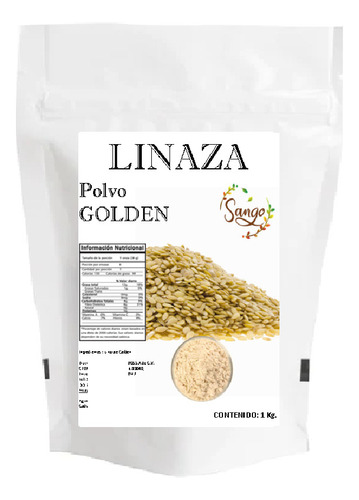 1 Kg De Linaza Golden En Polvo Amarilla Canadiense