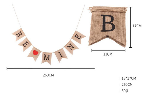 2 Paquete De 2 A 6 Guirnaldas De Pancartas Be Mine, 2 Piezas