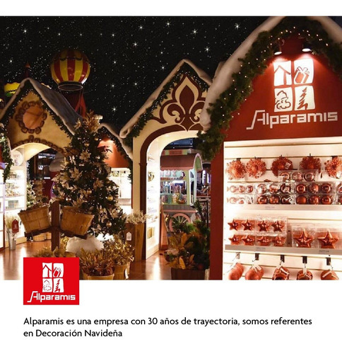Rbol De Navidad Nevado Alparamis Oficial 1.50 Metros Flock