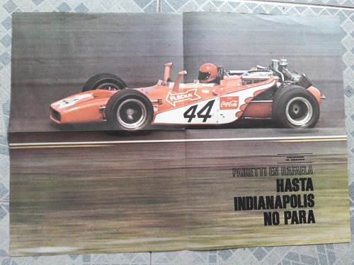 Póster Revista Colección El Gráfico Pairetti En Indianapolis