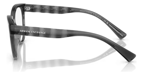 Gafas Armani Exchange Ax3117u Oftálmicas Colores Color 8356 Shiny Transparent Grey