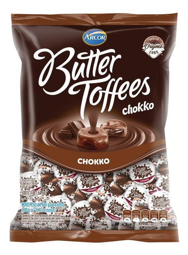 Bala De Caramelo Butter Toffees Chokko 500g Arcor