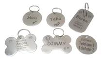 Comprar 10 Plaquinhas Identificação Cachorro Ou Gato Gravada 
