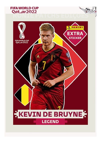 Kevin De Bruyne Figurinha Legend Bordo Copa 2022 Original!