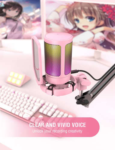 Usb Microphone Fifine Ampligame A6v For Pc Gaming Recording