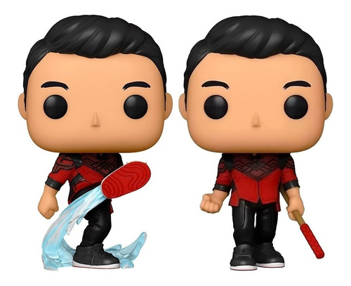 Kit 2 Bonecos Funko Pop Shang Chi 844 E 843 Marvel Original