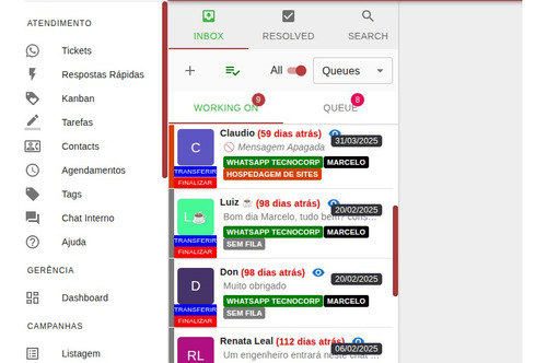 Sistema Multi-atendimento Whatsapp Whitelabel Com Hospedagem