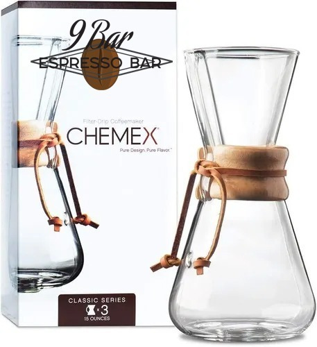 Cafetera Chemex Three Cup Classic Cm-1c Original Leather