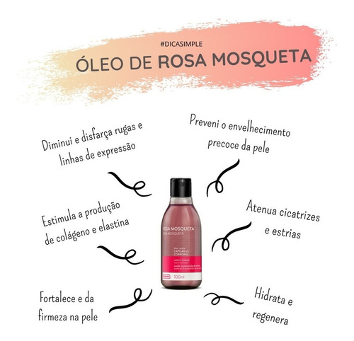 Imagem 4 de 5 de Óleo Capilar E Corporal Farmax Rosa Mosqueta 100ml Kit 2un