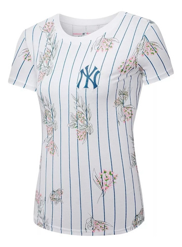 Polera New York Yankees Mlb De Algodón De Mujer