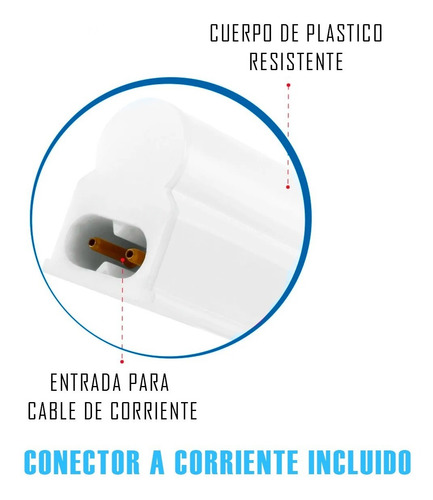 Imagen 5 de 5 de Luminario 14w Led Para Gabinete (90 Cms)
