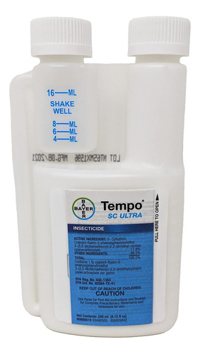 Envu - Tempo Sc Ultra Para Insectos - 8.1 Fl Oz