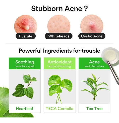 Abib Heartleaf Calming Spot Patch Acneica Día/noche