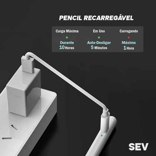 Caneta Stylus Capacitiva Pen Para iPad 10 Geração 2022 10.9