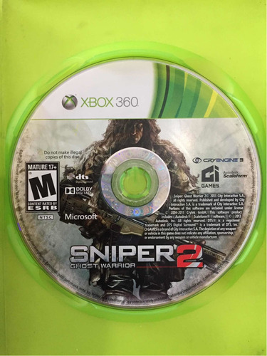 Sniper2 Ghost Warrior Xbox360