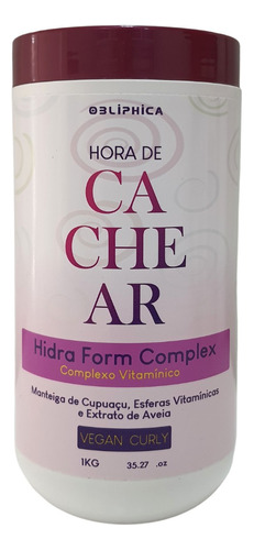 Máscara Hidra Form Hora De Cachear Vegan Curly Kaedo 1kg